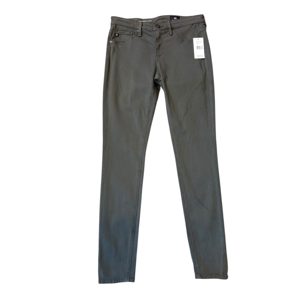 AG Adriano Goldschmied The Legging Ankle Super Skinny Green Jeans 4 27‎ NEW
